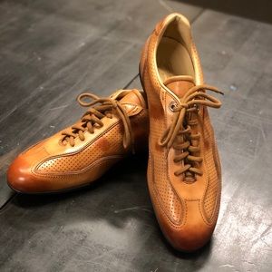 Men’s Santoni Tan Sneaker 10.5